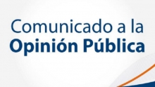 Comunicado a la Opinión Pública 